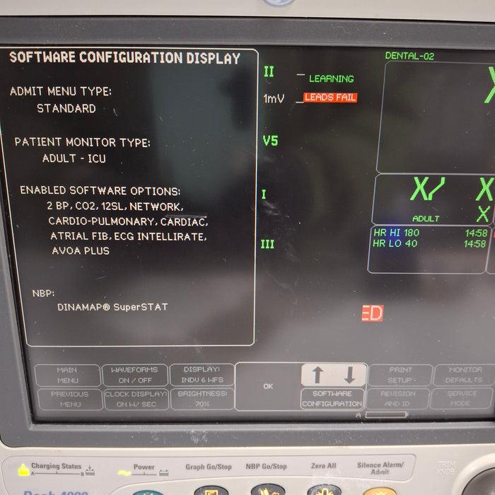 GE Healthcare Dash 4000 - Masimo SpO2 Patient Monitor