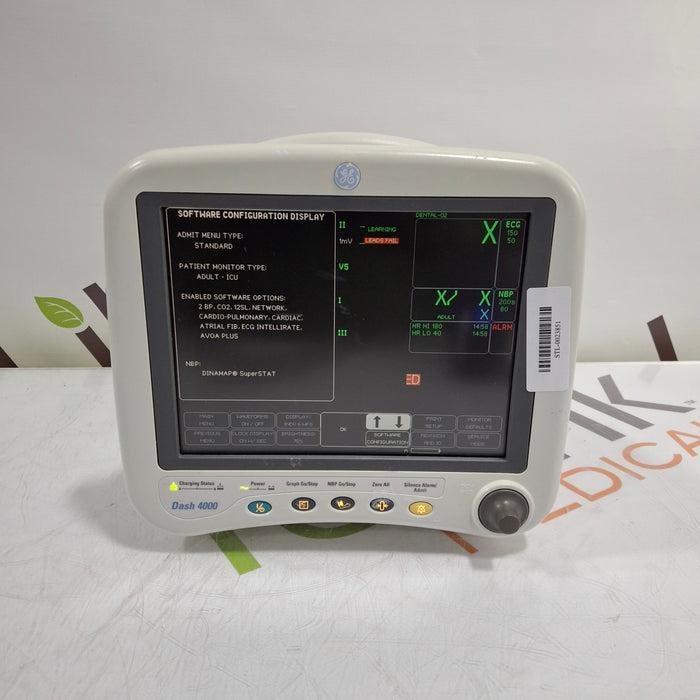 GE Healthcare Dash 4000 - Masimo SpO2 Patient Monitor