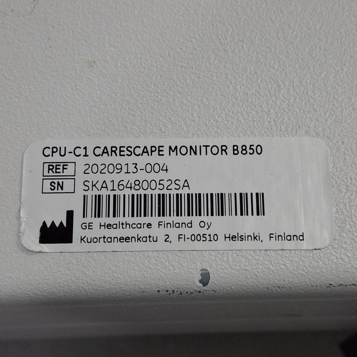 GE Healthcare Carescape B850 CPU Assy