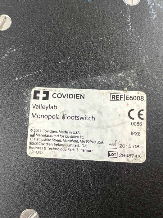 Valleylab Valleylab E6008 Monopolar Electrosurgical Footswitch Electrosurgical Units reLink Medical