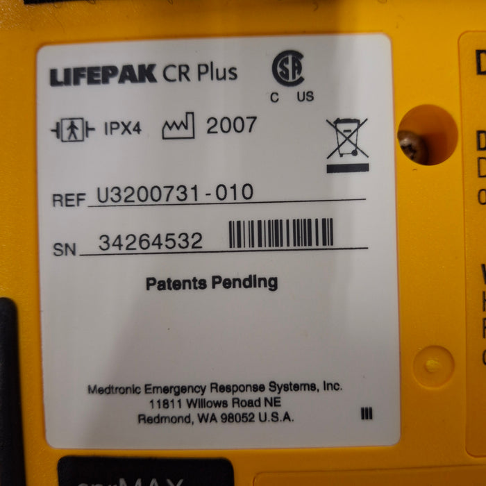 Medtronic LifePak CR Plus Defibrillator