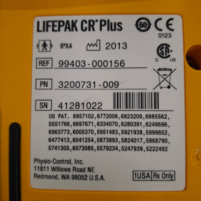 Medtronic LifePak CR Plus Defibrillator