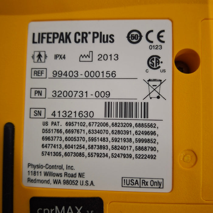 Medtronic LifePak CR Plus Defibrillator