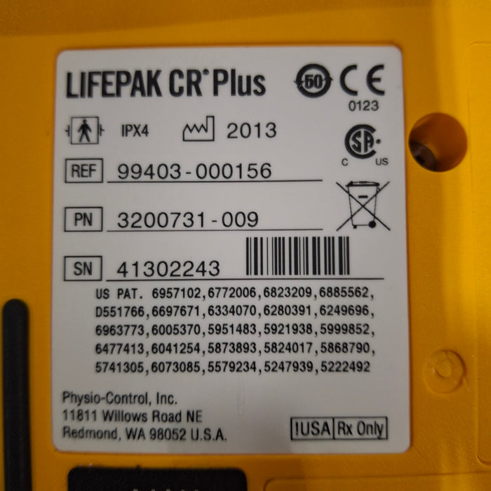 Medtronic LifePak CR Plus Defibrillator