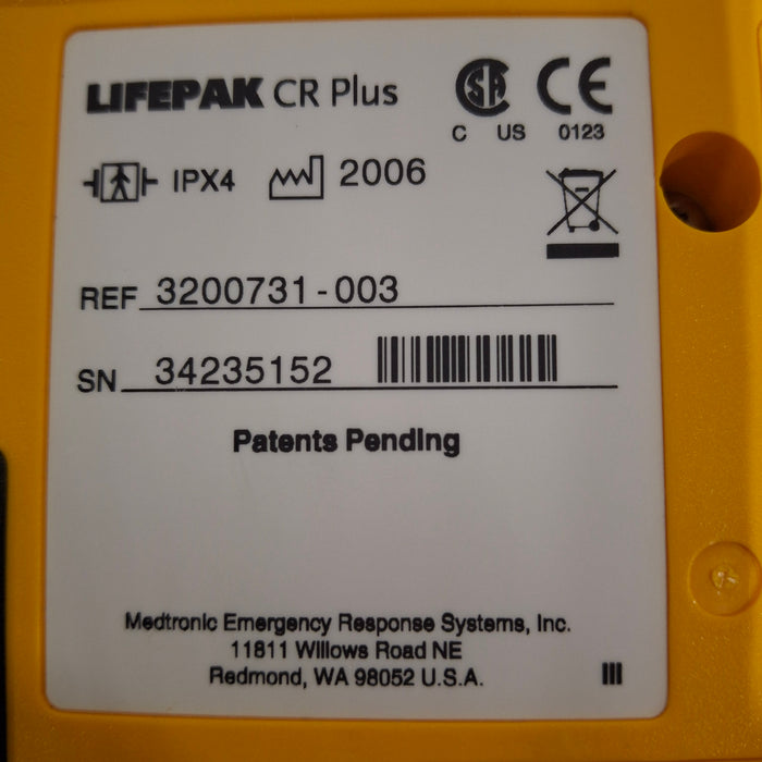 Medtronic LifePak CR Plus Defibrillator