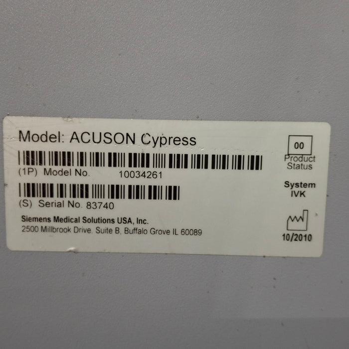 Siemens Cypress Portable Ultrasound