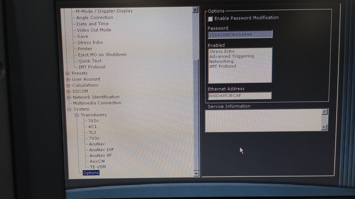 Siemens Cypress Portable Ultrasound
