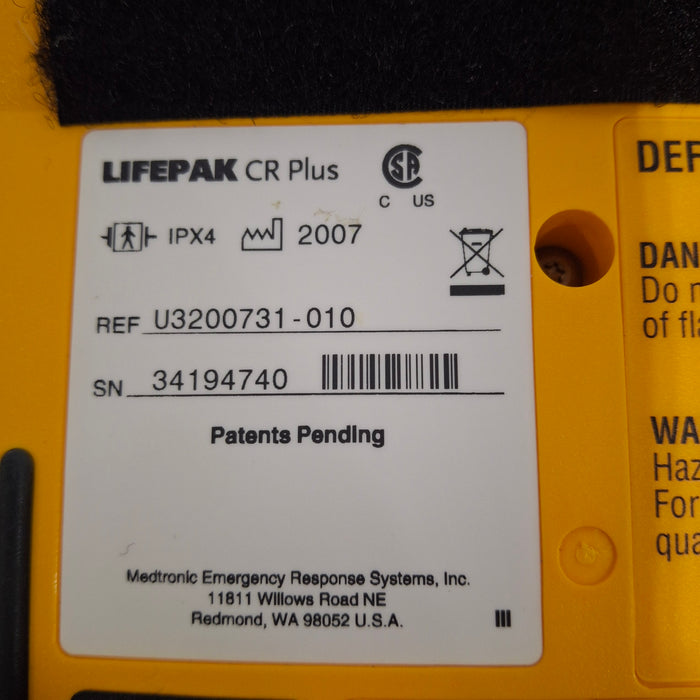 Medtronic Medtronic LifePak CR Plus Defibrillator Defibrillators reLink Medical