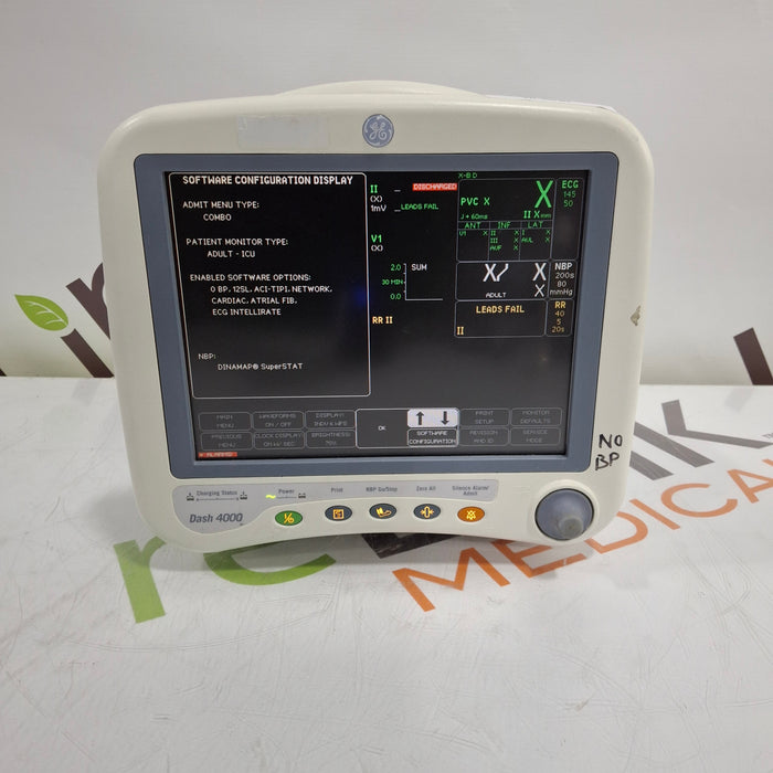 GE Healthcare Dash 4000 - Masimo SpO2 Patient Monitor