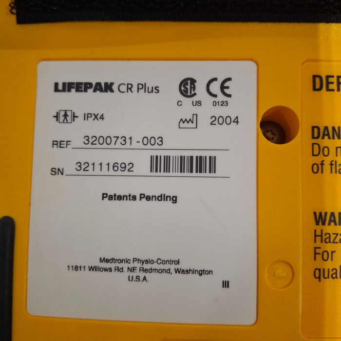 Medtronic LifePak CR Plus Defibrillator