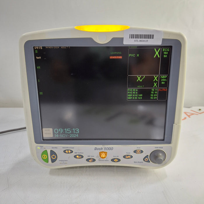 GE Healthcare Dash 5000 - GE/Nellcor SpO2 Patient Monitor