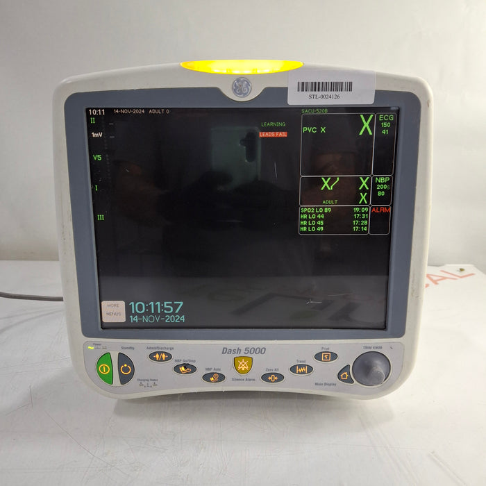 GE Healthcare Dash 5000 - GE/Nellcor SpO2 Patient Monitor