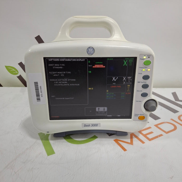 GE Healthcare Dash 3000 - Masimo SpO2 Patient Monitor