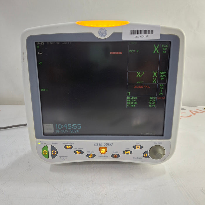 GE Healthcare Dash 5000 - GE/Nellcor SpO2 Patient Monitor