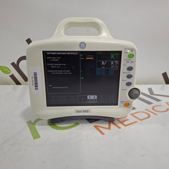 GE Healthcare Dash 3000 - Masimo SpO2 Patient Monitor