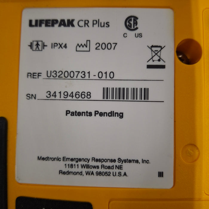 Medtronic LifePak CR Plus Defibrillator