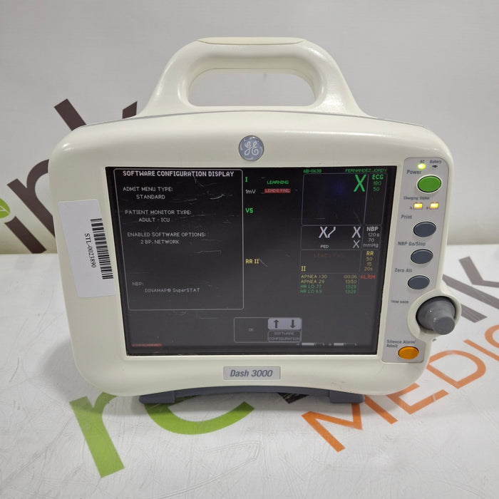 GE Healthcare Dash 3000 - Masimo SpO2 Patient Monitor