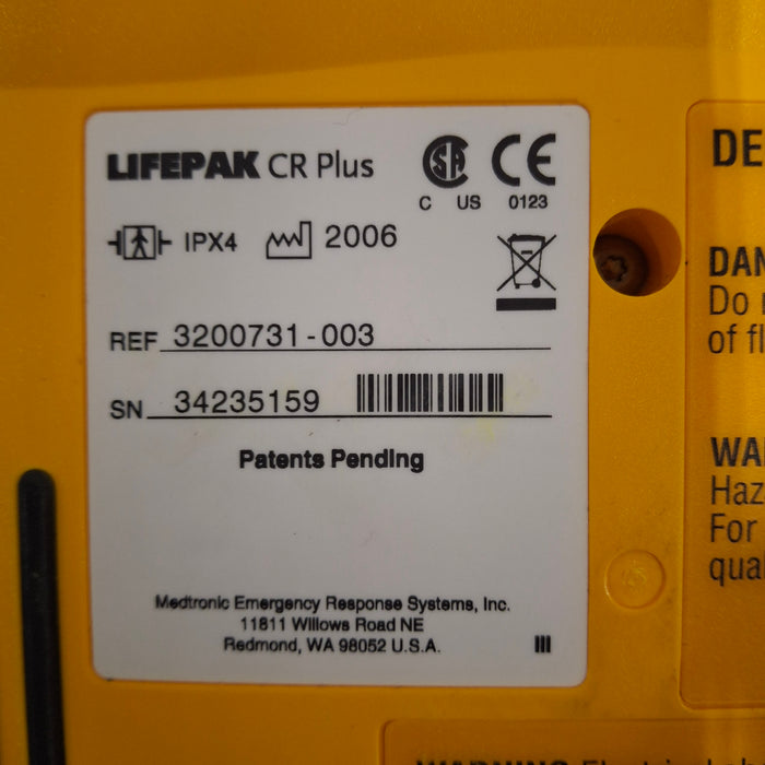 Medtronic Medtronic LifePak CR Plus Defibrillator Defibrillators reLink Medical