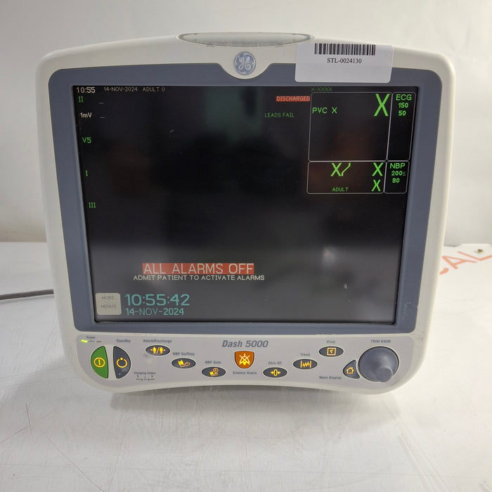 GE Healthcare Dash 5000 - GE/Nellcor SpO2 Patient Monitor