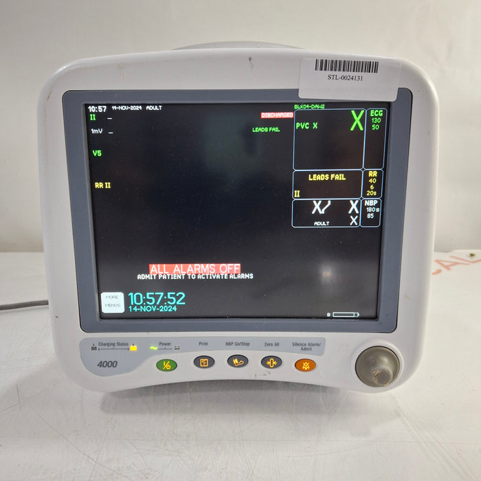 GE Healthcare Dash 4000 - Masimo SpO2 Patient Monitor