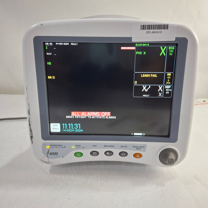 GE Healthcare Dash 4000 - Masimo SpO2 Patient Monitor