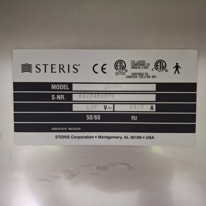 Steris QDJ06 Dual Compartment Warming Cabinet