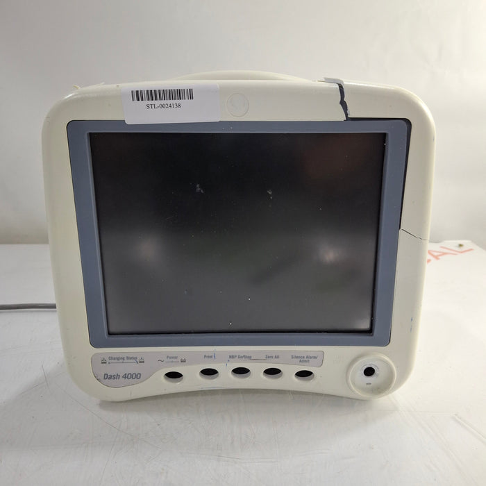 GE Healthcare Dash 4000 - Masimo SpO2 Patient Monitor