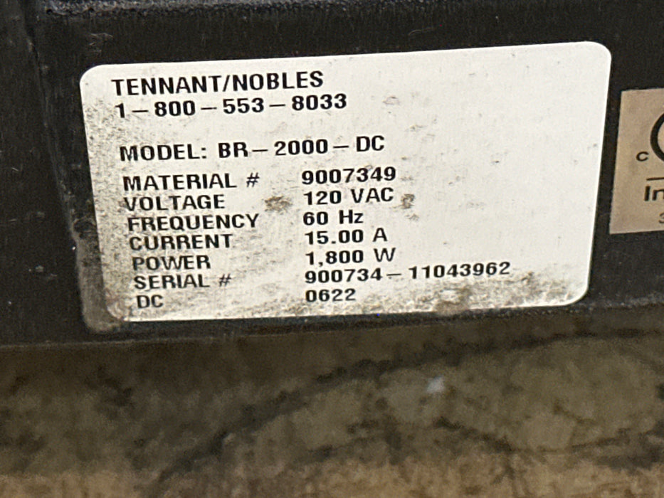 Tennant Co. Tennant Co. BR-2000-DC High Speed Floor Scrubber Industrial Equipment reLink Medical