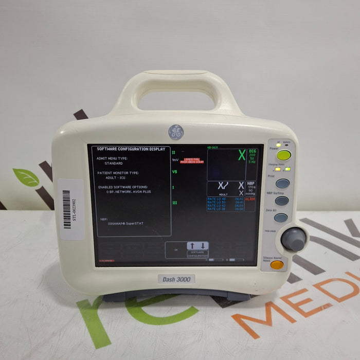 GE Healthcare Dash 3000 - Masimo SpO2 Patient Monitor