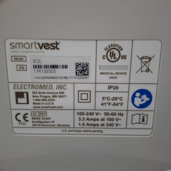 Electro-Med Health Industries SmartVest SQL Airway Clearance Device