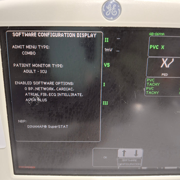 GE Healthcare Dash 3000 - Masimo SpO2 Patient Monitor