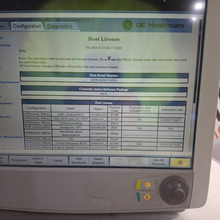 GE Healthcare Carescape B650 Patient Monitor