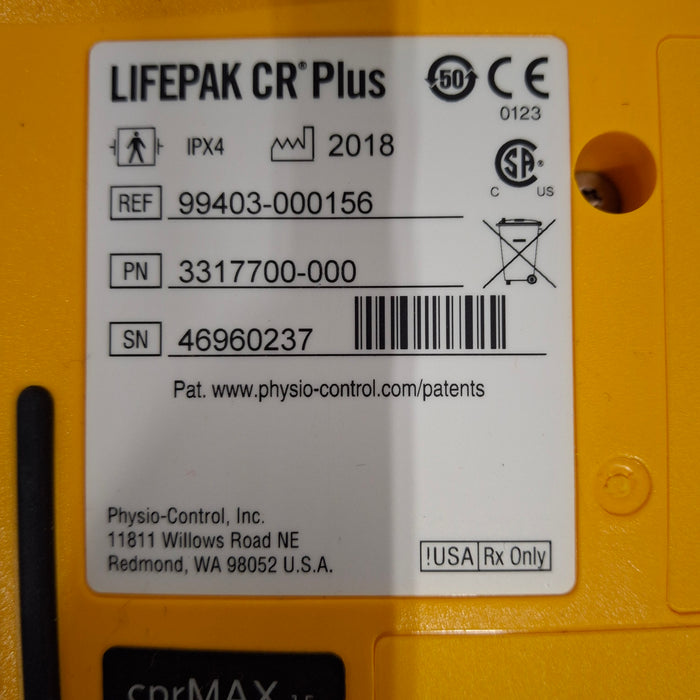 Medtronic LifePak CR Plus Defibrillator