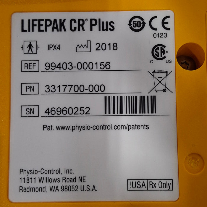 Medtronic LifePak CR Plus Defibrillator