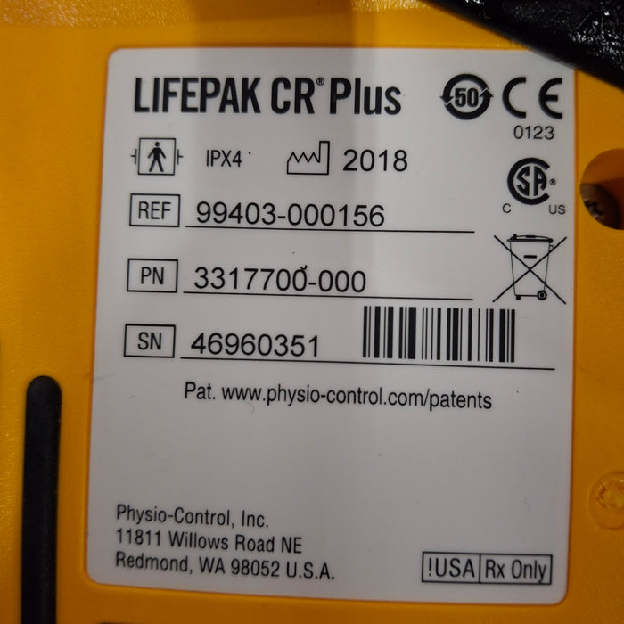 Medtronic LifePak CR Plus Defibrillator