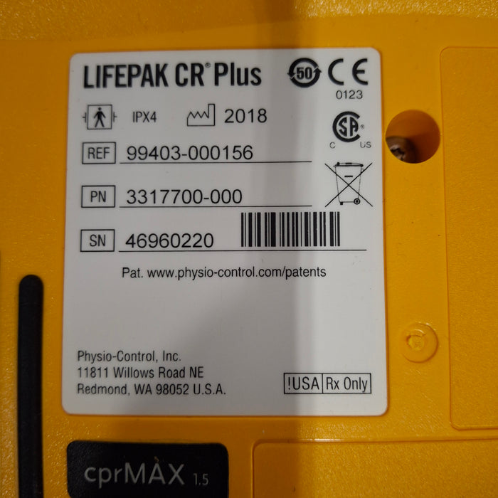 Medtronic LifePak CR Plus Defibrillator