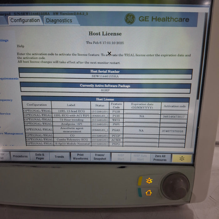 GE Healthcare Carescape B650 Patient Monitor