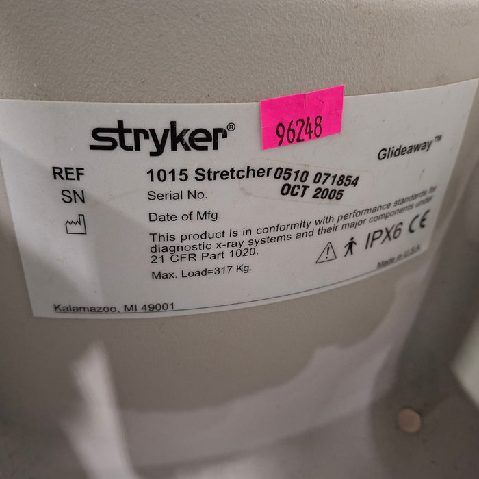 Stryker 1015 Big Wheel Glideaway Stretcher