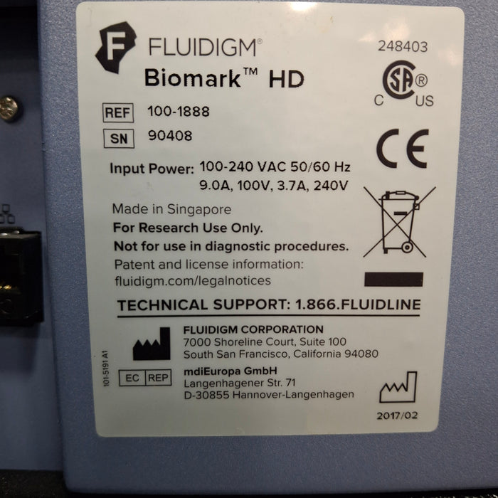 Fluidigm BioMark HD Real Time PCR Lab