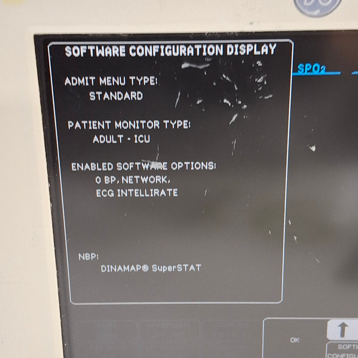 GE Healthcare Dash 3000 - Masimo SpO2 Patient Monitor