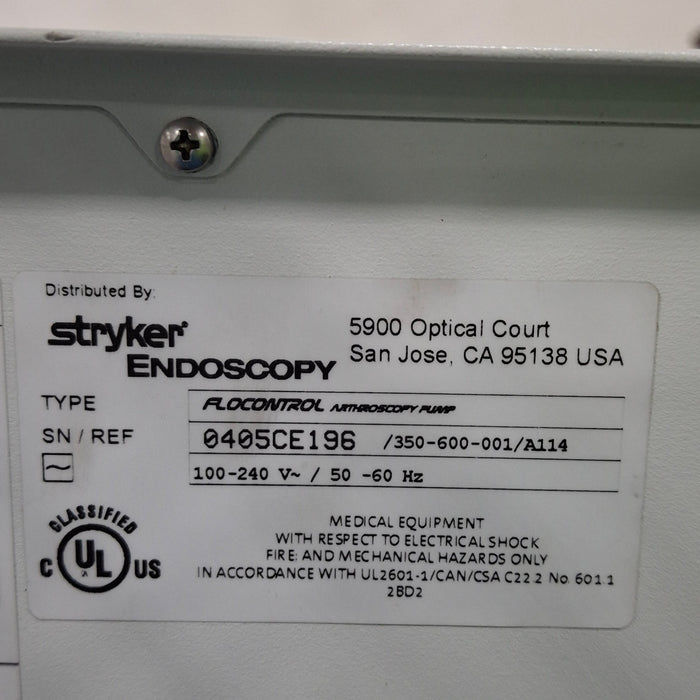 Stryker Flocontrol Arthroscopy Pump