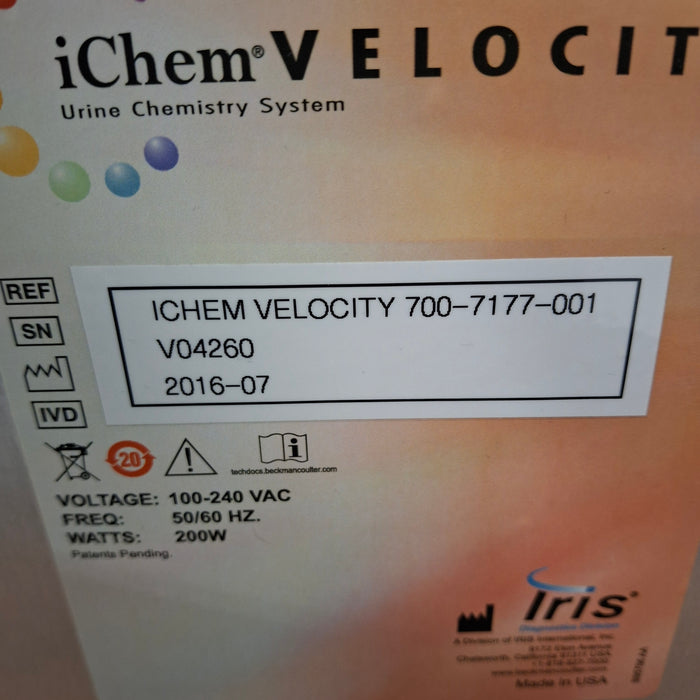 IRIS Medical iChem Velocity 700-7177-001 Urine Chemistry System