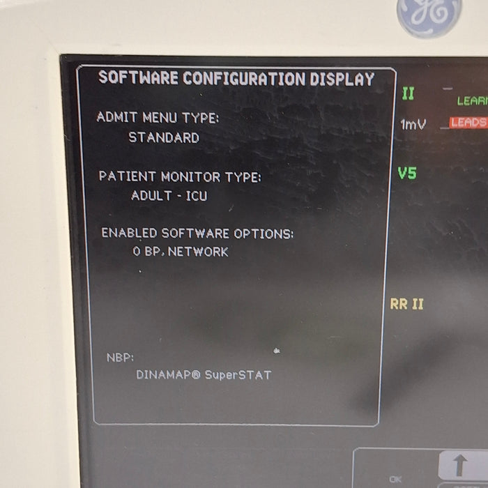 GE Healthcare Dash 3000 - Masimo SpO2 Patient Monitor