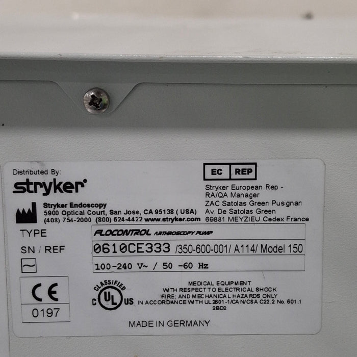 Stryker Stryker Flocontrol Arthroscopy Pump Rigid Endoscopy reLink Medical