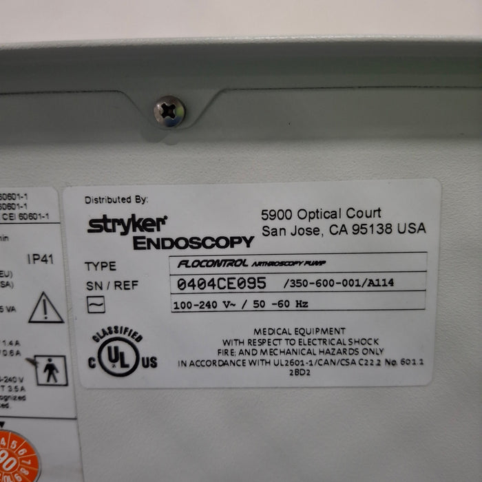 Stryker Flocontrol Arthroscopy Pump