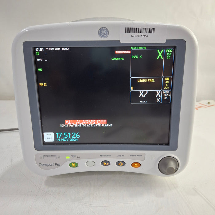 GE Healthcare Transport Pro Patient Monitor