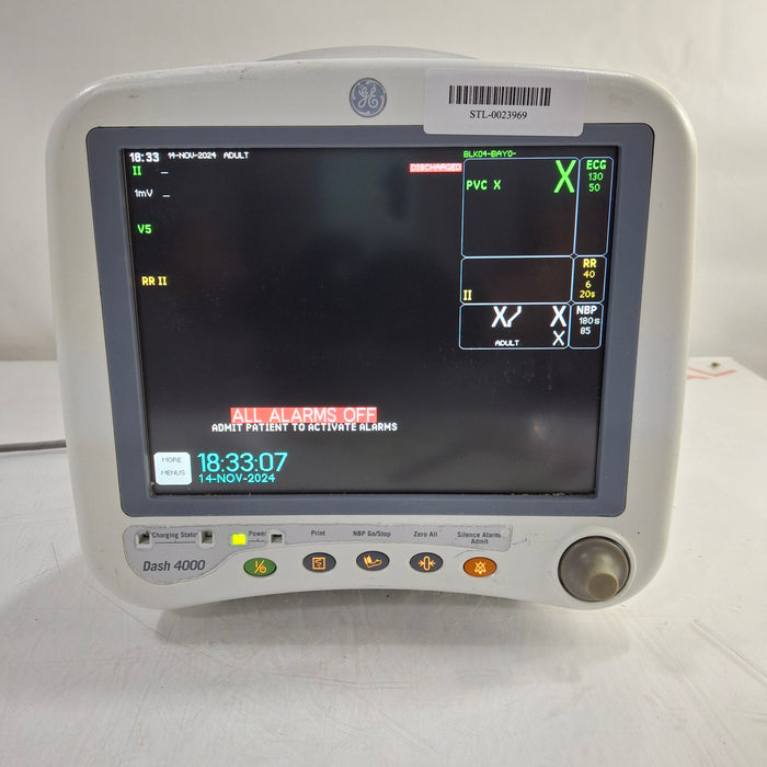 GE Healthcare Dash 4000 - Masimo SpO2 Patient Monitor