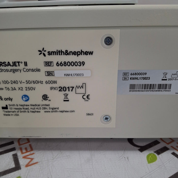 Smith & Nephew Versajet II Hydrosurgery Console