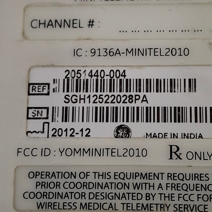 GE Healthcare Mini Telemetry Transmitter