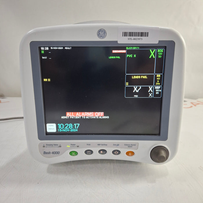 GE Healthcare Dash 4000 - Masimo SpO2 Patient Monitor